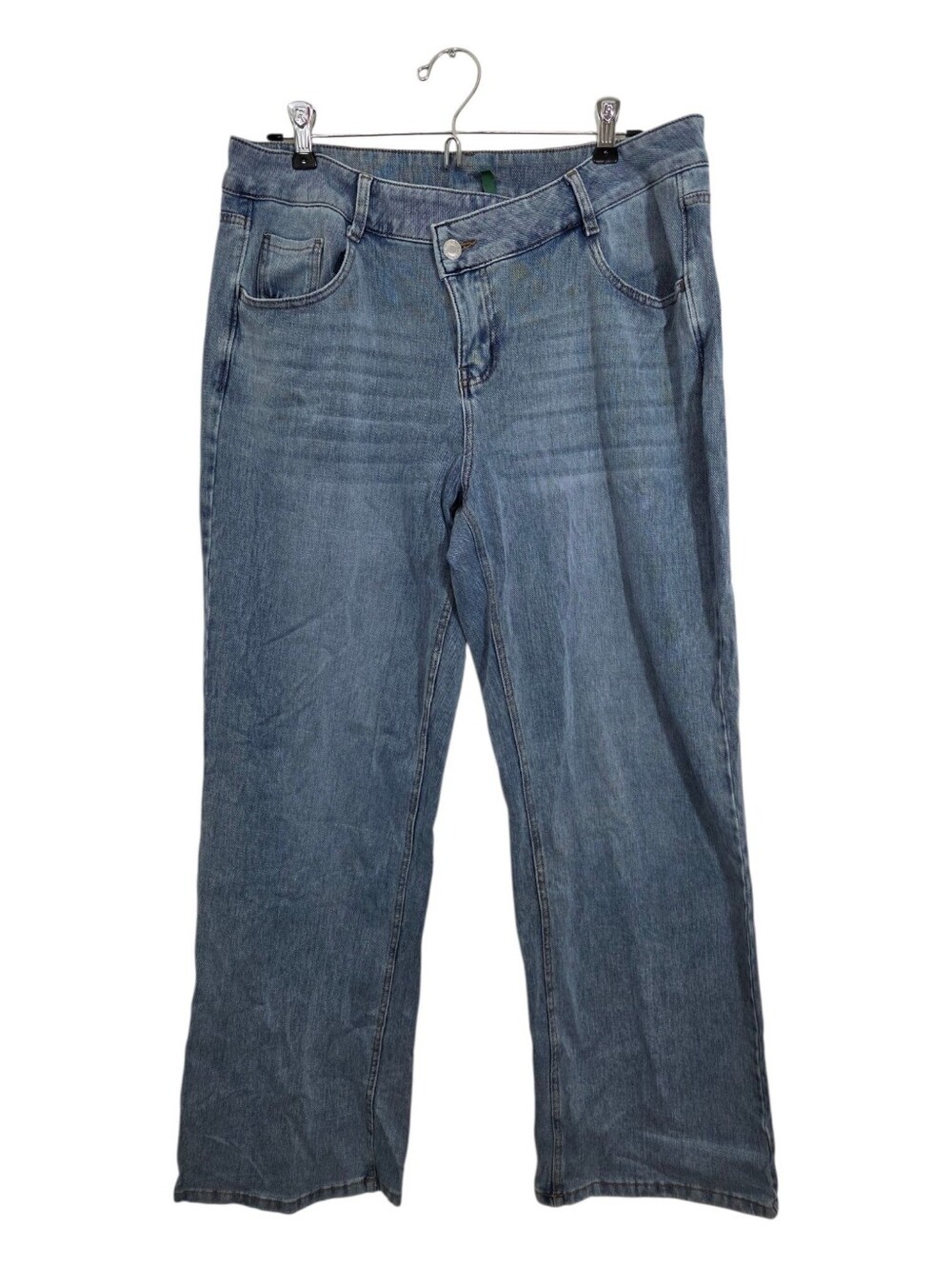 NWT Halara Flex Denim Asymmetric Low Rise Straight Leg Casual Jeans Large